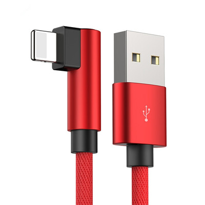 

Degree USB Cable for Fast Charging for IPhone X 6 6s 7 8 Curved data lines Amber USB power cord Cell phone charge