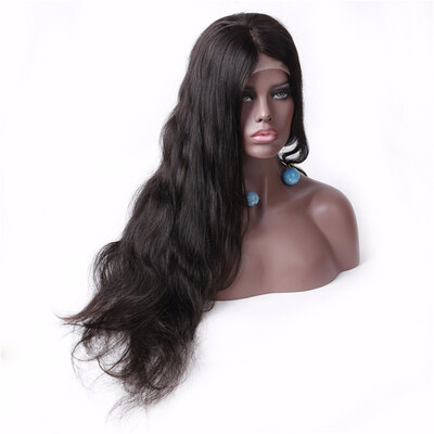 

HCDIVA Full Lace Human Hair Wigs Pre Plucked With Baby Hair Brazilian Remy Hair Full Lace Wigs For Girl Women Bleached Knots