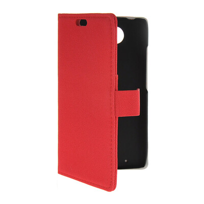 

MOONCASE Slim Leather Side Flip Wallet Card Slot Pouch Stand Shell Back ЧЕХОЛ ДЛЯ Motorola Moto Droid Turbo XT1254 Red