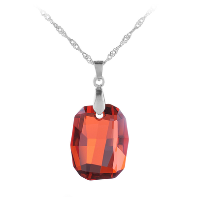 

Aiyaya America&Europen Style Ruby Crrystal 10kt Gold Plated Pendant Necklaces