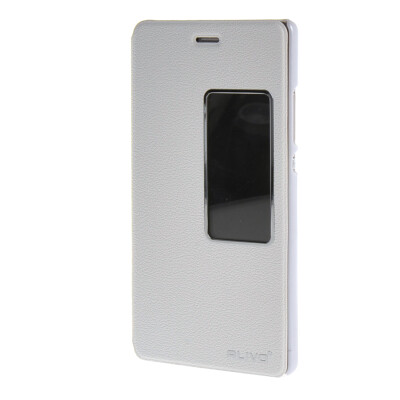 

MOONCASE Case for Huawei Ascend P8 Case Slim View Window Leather Flip Bracket Back Cover White