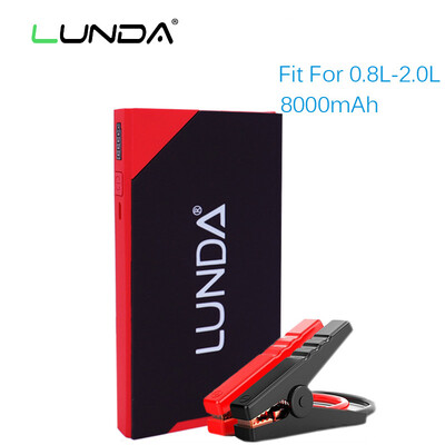 

LUNDA 8000mAh Smart Emergency Starting Device Mini Car Jump Starter Car Charger for Car Battery Starting Up To 20L Car Start