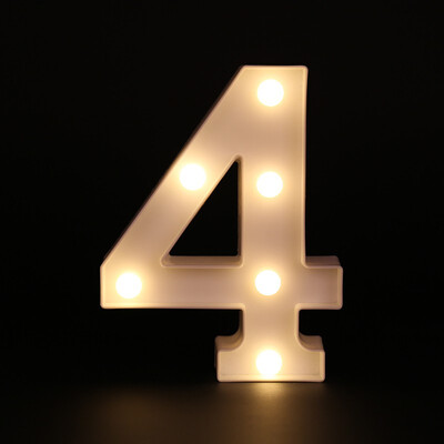 

26 White Letter LED Alphabet Light Indoor Battery powered Wall Hanging Night Light Bedroom Wedding Birthday Party Decor