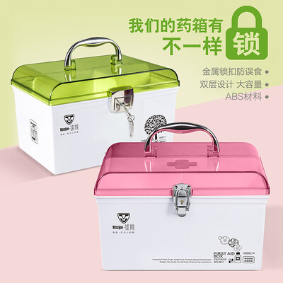 

Vilscijon Victoria storage box plastic portable portable large multi-purpose emergency medical kit green 6611