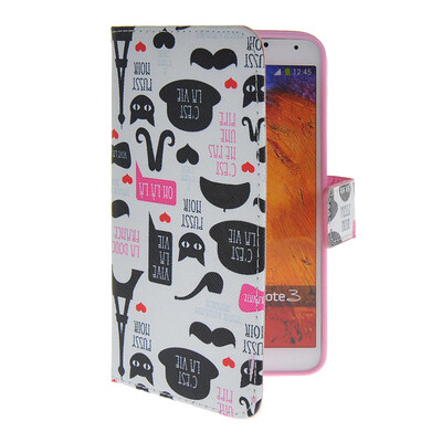 

MOONCASE Pattern Style Leather Side Flip Wallet Card Slot Pouch Stand Shell Back Case Cover For Samsung Galaxy Note 3 N9000