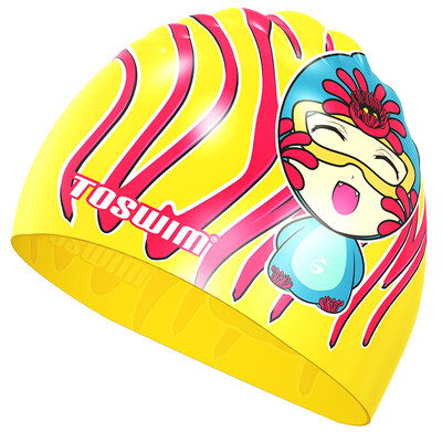 

TOSWIM men&women fashion long hair waterproof ear protection silicone children&39s swimming pool swimming pool swimmer hat hat cap TS614605 lemon yellow