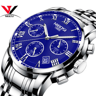 

Relogio Masculino NIBOSI 2018 Mens Watches Top Brand Luxury Watch Men Casual Date Business Male Wristwatches Clock Montre Homme