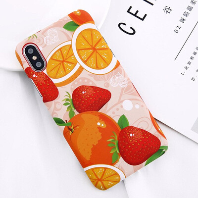 

Strawberry Flower Phone Case Pineapple Back Cover Hard PC Case For iPhone 8 7 6 6s Plus