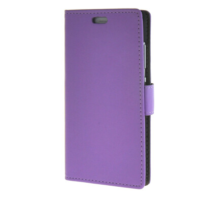 

MOONCASE Vivid colors Leather Wallet Card Slot Bracket Back Case Cover for Huawei P8 Lite Purple