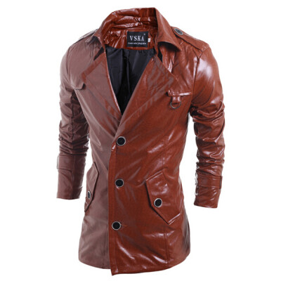 

Zogaa New Autumn And Winter Men's Leather Clothing Pu Single-breasted Slim