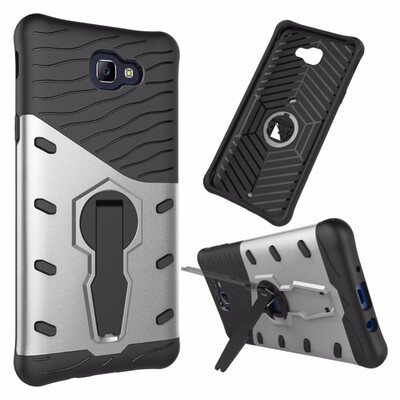 

Goowiiz Phone Case For Samsung Galaxy ON5 2016J5 PrimeG570 Luxury Armor TPUPC Silicone Hard Bracket