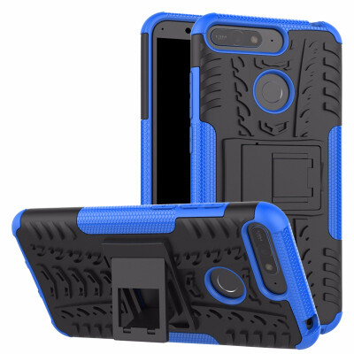 

Goowiiz Phone Case For Huawei Y6 2018Enjoy 8EHonor 7AY6 Prime 2018 Armor Tire Texture Rugged Protection PCTPU