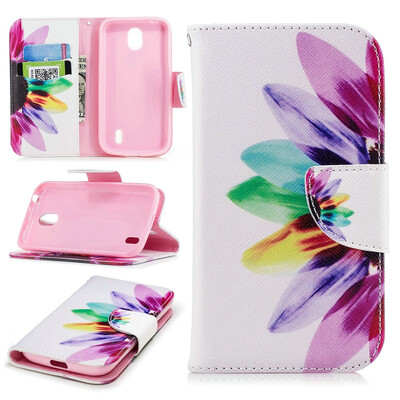 

BEFOSPEY Painting PU LeatherSoft TPU Card Slot Stand Wallet Case For Nokia 145"2018
