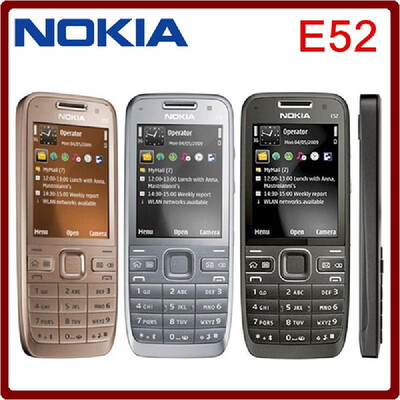 

E52 Original Nokia E52 Bluetooth WIFI GPS 3G Cell Phone Refurbished with&Arabic Russian keyboard Mobile Phone