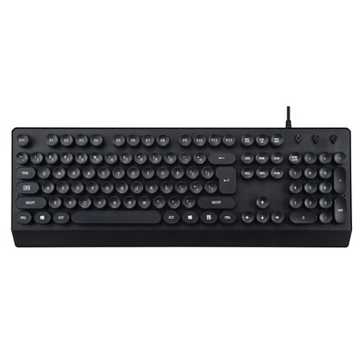

HYUNDAI HY-MA71KA7MA75NK3000K275 wired mouse&keyboard set desktop dedicated keyboard PS2 round mouth mouse USB square mouth black five suit