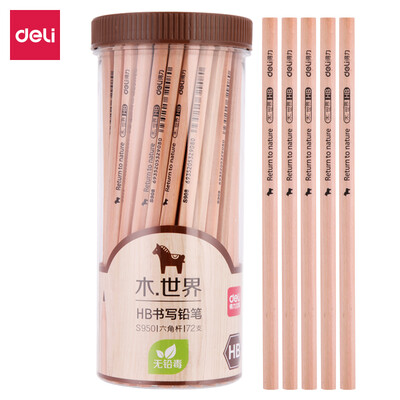 

Deli deli wood world series logs HB pencil sketch drawing student pencil 72 barrel S950