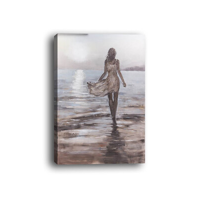 

Framed canvas modern living room bedroom background wall seaside beauty back decoration decorative painting