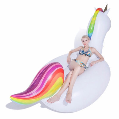 

Inflatable Unicorn Floats Outdoor Swimming Pool Beach Toy for Adults & Kids 275140120cm