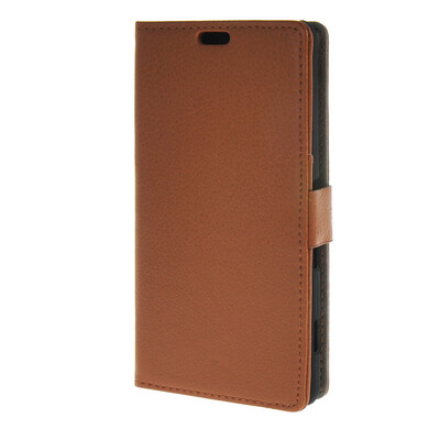 

MOONCASE Чехол для сони Xperia Z4V кожаный бумажник флип Чехол карта с kickstand Чехол коричневый