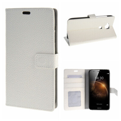 

MOONCASE for Huawei Ascend G8 Case Flip Wallet Card Slot Stand Leather Folio Pouch Case Cover White 02