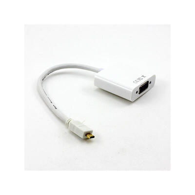 

Белый Micro HDMI Мужской Женский VGA кабель шнура адаптера адаптер конвертер 1080P