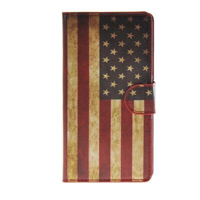 

MOONCASE U. American Flag Leather Side Flip Wallet Card Slot Stand Pouch Case Cover for Samsung Galaxy A7