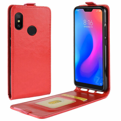 

for Xiaomi Mi A2 Lite WIERSS Flip Leather Case for Xiaomi Redmi 6 Pro 3GB 4GB 32GB 64GB Retro Wallet Case Leather Cover Cases