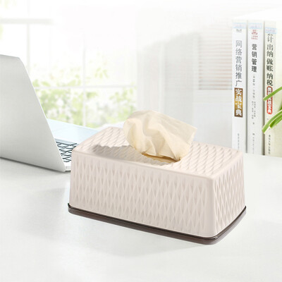 

Xiuchuan Showtran simple multi-function tray paper towel box living room coffee table toilet European household storage box toilet paper box diamond face tissue box