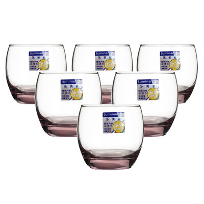 

Jingdong supermarket] Le Meiya Luminarc Satin condensate straight straight glass glass ice powder 320ml 6 only installed