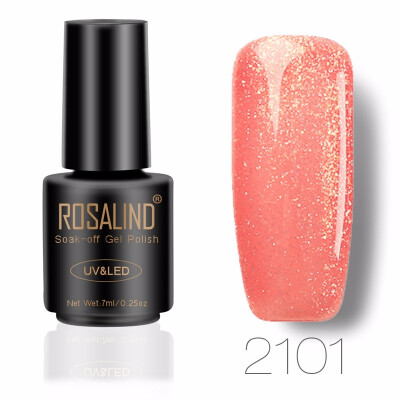 

ROSALIND Gel 1S 7ML Color Diamond Series Glitter Nail Gel Polish UV LED Soak-Off Nail Art Base Top Coat Needed gel lacquer