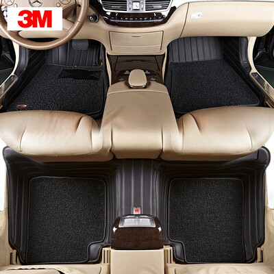 

3M wire circle all surrounded by car mats Audi A4L 17-18 models foot pad 3D stamping integrated molding flagship series black