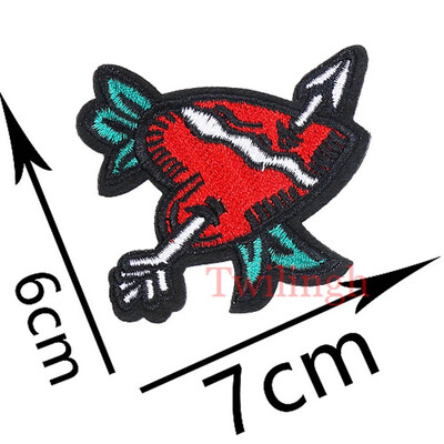 

Twilingh 1pcs Embroidery Patches Outer Space Planet Pattern Letter Iron On Patches For Clothes Badges Sticker For Jeans