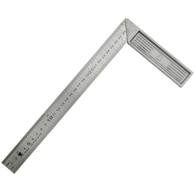 

KATA steel square ruler 90 degree double-sided scale foot ruler -type ruler wood ruler aluminum ruler 300mm KT3330