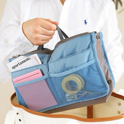 

Double Zipper Storage Bag Multifunction Bag Thick Hand Sorting Bags Cosmetic Bags Large Capacity Tank Bag