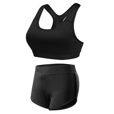 

Gym Workout Yoga Set Fitness Sport Suit Bra Running Shorts Sportswear Tights