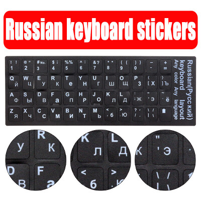 

Standard Waterproof Russian French Arabic Korean Thai Keyboard Stickers Layout With Button Letters Alphabet For Keyboard