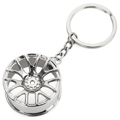 

Wheel Hub Alloy Key Chain Hanging Pendant Keyring - 354 inch