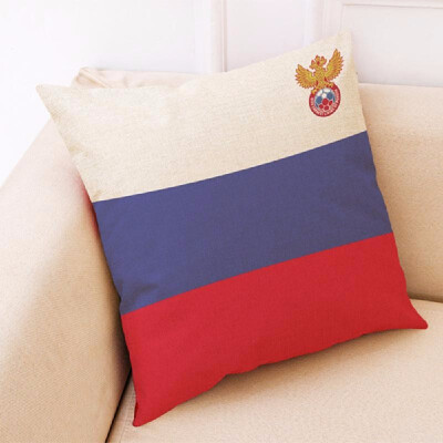 

The 2018 World Soccer Cup Home Decor National Flag Cushion Cover Linen Sofa Design Throw Pillow Case