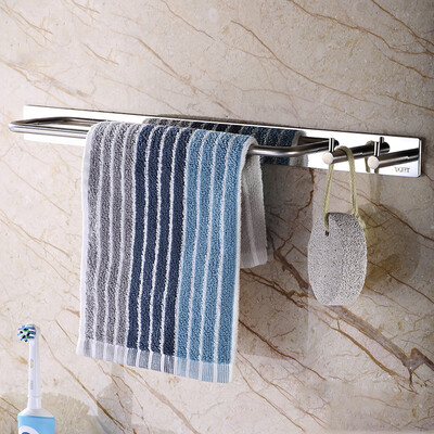 

Germany YOULET304 stainless steel towel rack free punching bathroom creative pendant single pole rag frame 40CM