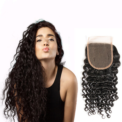 

Dream Like 100 Human Hair 4 Bundles with Closure Peruvian Virgin Curly Hair Weave