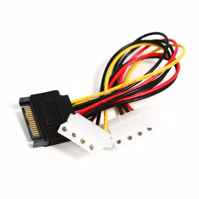 

Huayuan SATA 15-pin Male to Molex IDE 4-pin Female Power Cable Adapter