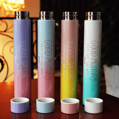 

Gradient Color Thermos 304 Stainless Steel Rod 260ML Vacuum Flasks Portable Light Handy Insulated Cup Termos Coffee Mugs