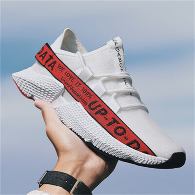 

2018 new mens shoes old shoes ins flying woven breathable running shoes casual shoes