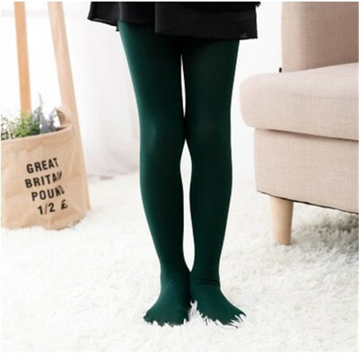 

2018 Spring Candy Color Kids Pantyhose Ballet Dance Tights for Girls Stocking Children Velvet Solid White Pantyhose Girls Tights