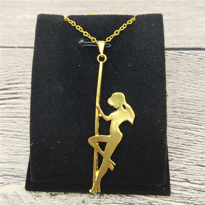 

New Pole Dancer Necklace Trendy Style Pole Dancer Pendant Necklace Women Fashion Figure Jewellery