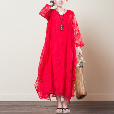 

Весенняя новая кружевная юбка Vintage Style Floral Cut Dress