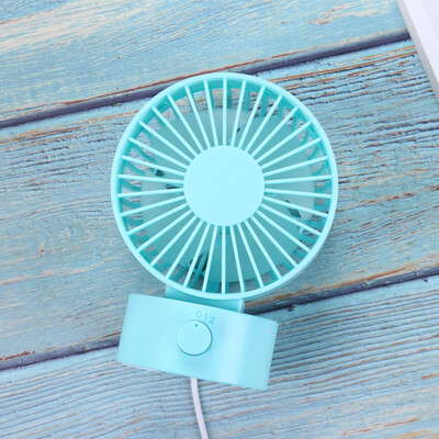 

TOMNEW Desk USB Fan Office Mini Fan Silent 2 Speed Desktop Fan with Double Side Fan Blades for Home Kids Room