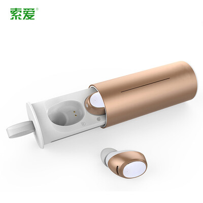 

Soaiy soaiy F1 TWS true wireless Bluetooth headset mini sports running subwoofer air-tws Iphone78X Android mobile phone universal gold