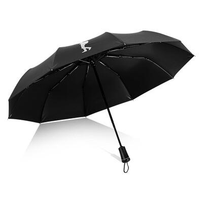 

Ying Yu automatic umbrella ten bone umbrella male folding automatic opening simple reinforcement personality female rain&dry a student double large C1774 black