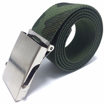 

Men And Women Young Student Fashion Casual Weave Canvas Pin Buckle Belt